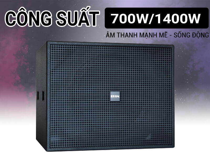 Loa sub hơi BIK KSP-W151 (bass 40cm)