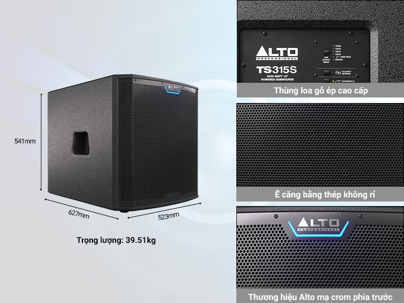 Loa sub điện Alto TS15S