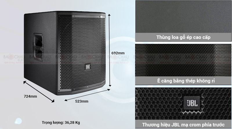 Loa hội trường - sân khấu JBL PRX 818 XLFW cứng cáp, khỏe khoắn 