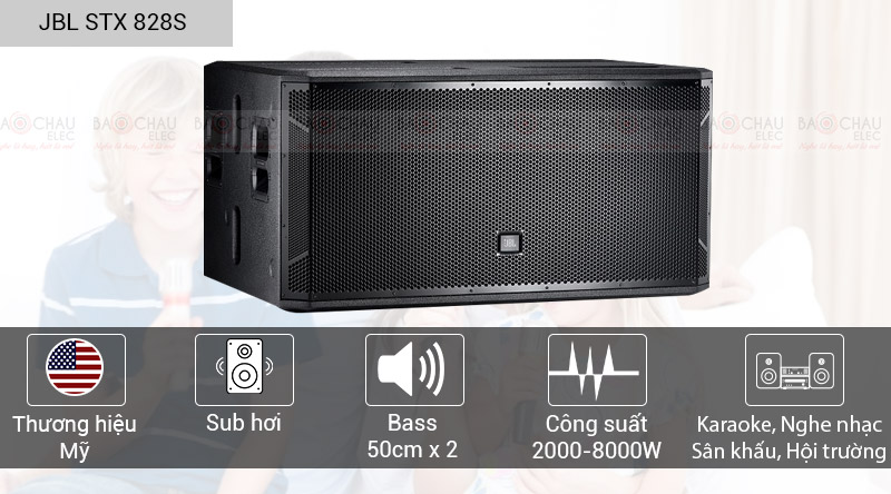 Loa hội trường - sân khấu JBL STX 828S chính hãng, giá tốt