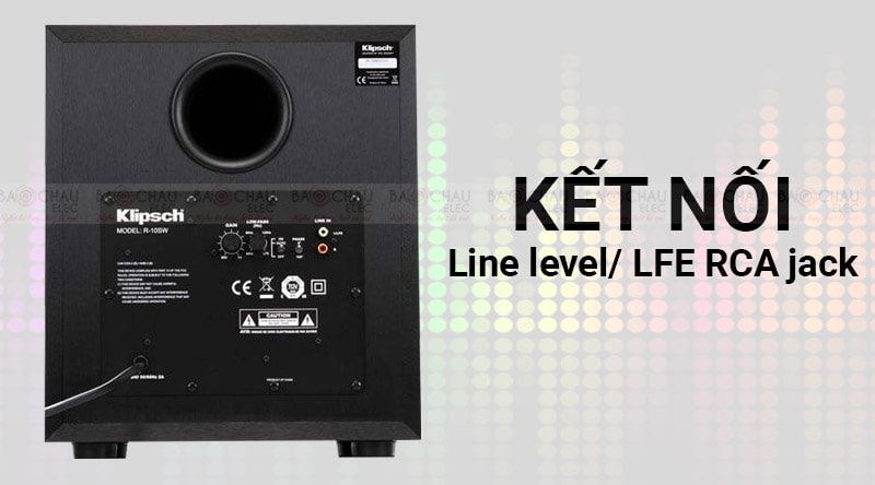 Loa Sub điện Klipsch R10SW kết nối đa dạng