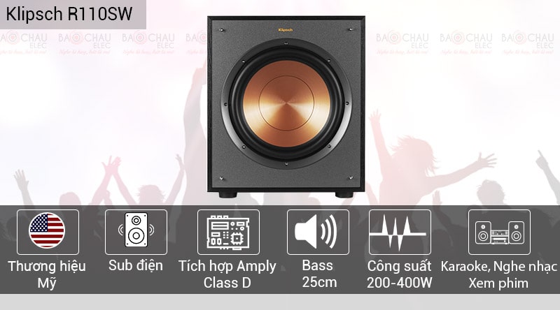 Loa Sub điện Klipsch R110SW chính hãng, giá tốt