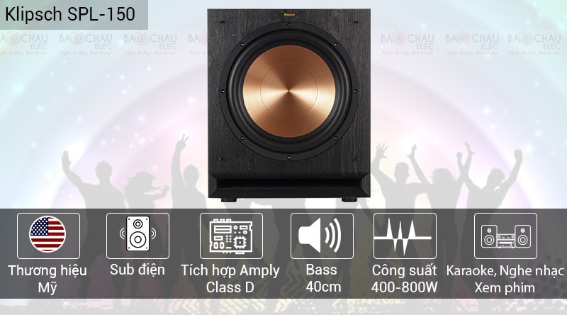 Loa Sub điện Klipsch SPL-150 ch&iacute;nh h&atilde;ng, gi&aacute; tốt