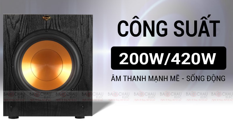 Loa Klipsch Sub 100 c&ocirc;ng suất mạnh mẽ