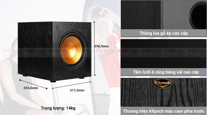 Loa Klipsch Sub 100 thiết kế hiện đại