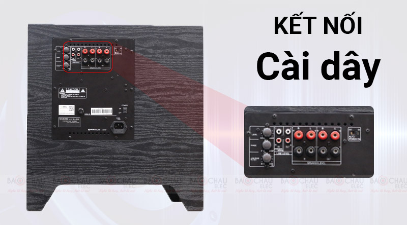 Mặt sau loa sub BIK BJ-W30