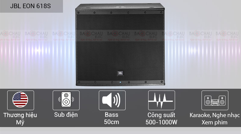 Loa Sub điện JBL EON 618S (bass 50)