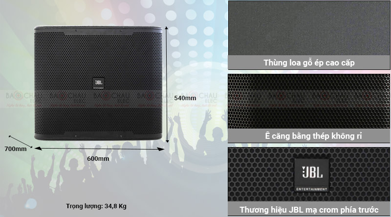 Loa Sub JBL KP6018S thiết kế hiện đại