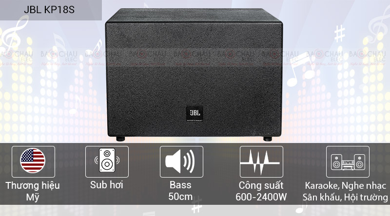 Sub hơi JBL KP18S c&ocirc;ng suất mạnh mẽ