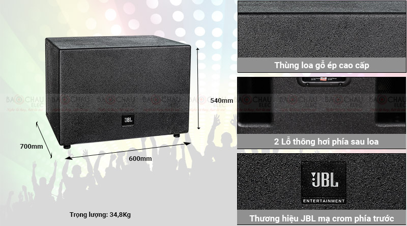 Loa Sub hơi JBL KP18S thiết kế đơn giản