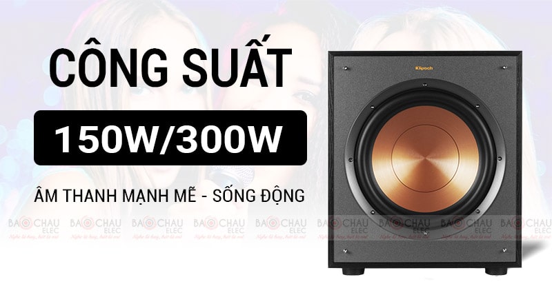 C&ocirc;ng suất loa sub mạnh mẽ