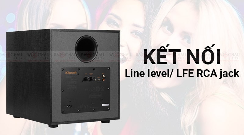 Loa Sub điện Klipsch R100SW kết nối thuận tiện