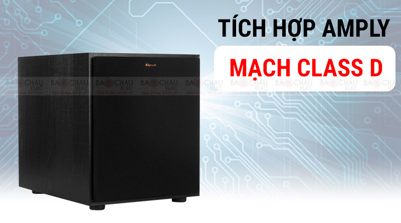 Loa Sub điện Klipsch R100SW tích hợp mạch amply Class D
