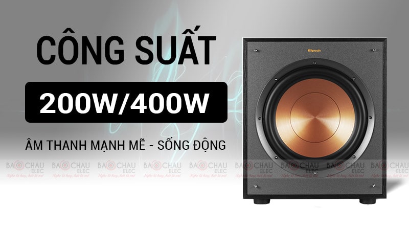 Loa Sub điện Klipsch R120SW c&ocirc;ng suất mạnh mẽ
