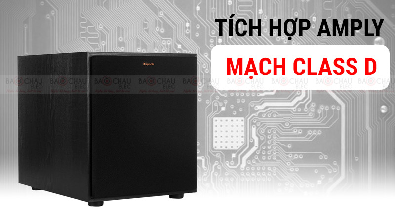 Loa sub Klipsch R110SW tích hợp amply Class D