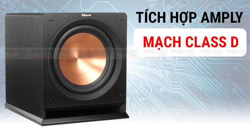 Loa Sub điện Klipsch R112SW tích hợp amply mạch Class D