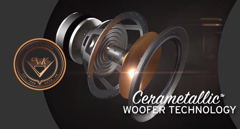 Loa sub Klipsch SPL-120 c&oacute; loa Bass m&agrave;ng Cerametallic&trade; phủ Copper