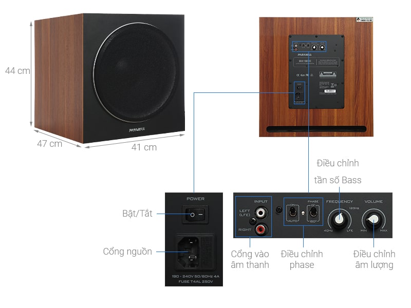 Loa sub Paramax SW-1800