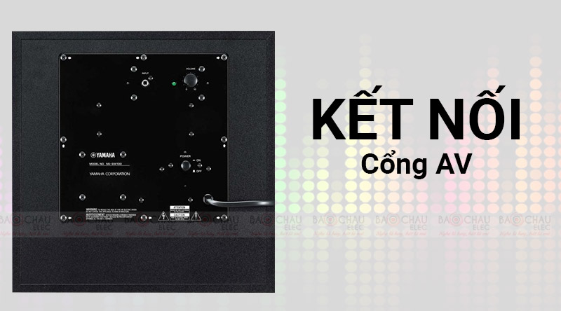 Loa Sub điện Yamaha NS-SW100 cổng kết nối AV