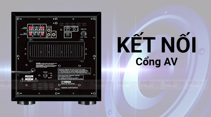 Mặt sau Loa Sub điện Yamaha NS-SW200