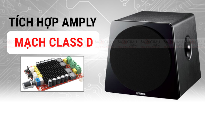 loa sub Yamaha NS-SW500 tích hợp amply mạch class D