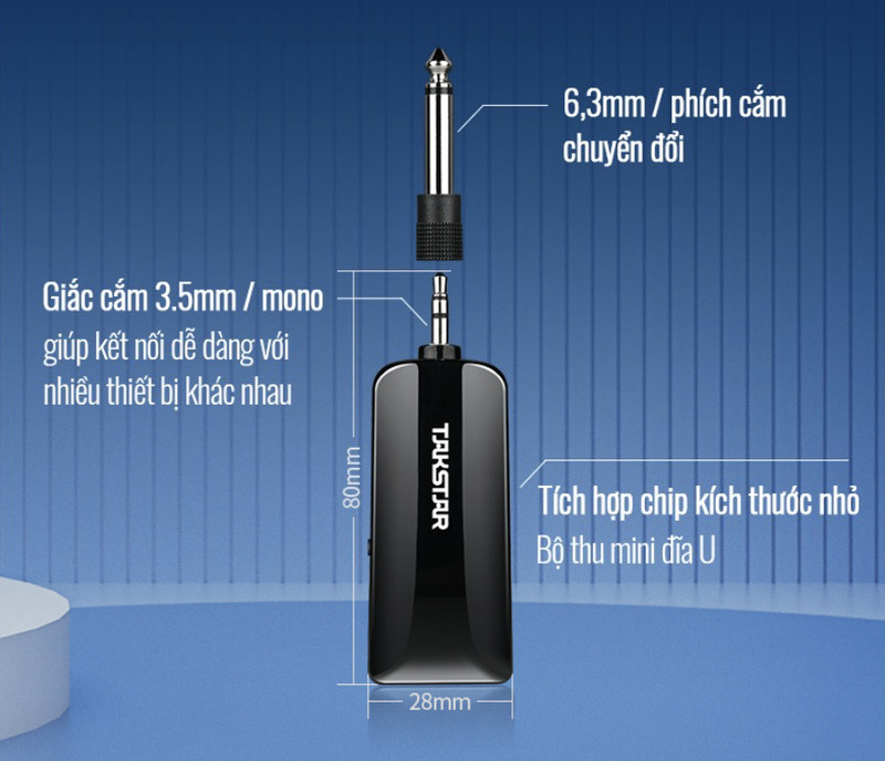 Micro kh&ocirc;ng d&acirc;y Takstar TS - K201