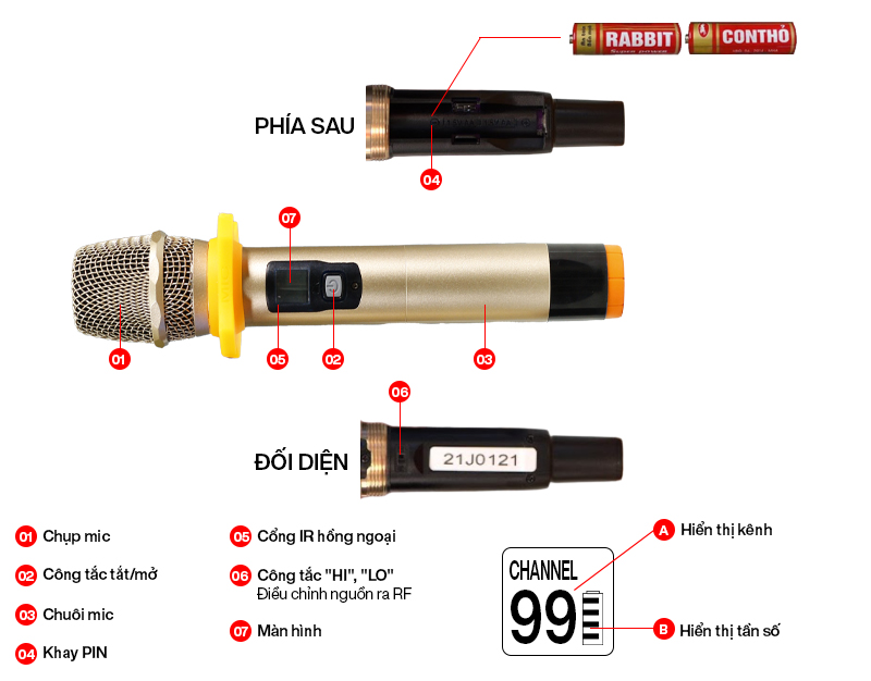 Micro kh&ocirc;ng d&acirc;y BIK BJ U550