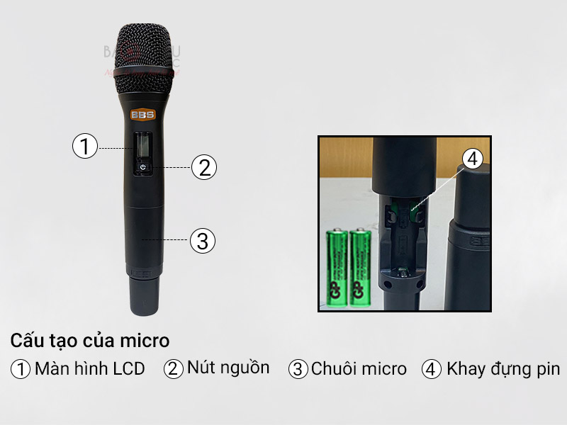 Micro kh&ocirc;ng d&acirc;y BBS W500