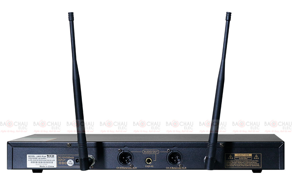 Mặt sau đầu thu Micro kh&ocirc;ng d&acirc;y c&agrave;i tai BCE U900 Plus