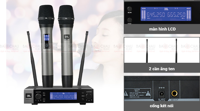Micro kh&ocirc;ng d&acirc;y JBL VM200 ch&iacute;nh h&atilde;ng gi&aacute; rẻ