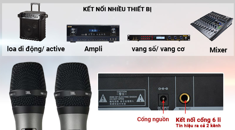 Micro kh&ocirc;ng d&acirc;y JBL VM200 ch&iacute;nh h&atilde;ng gi&aacute; rẻ