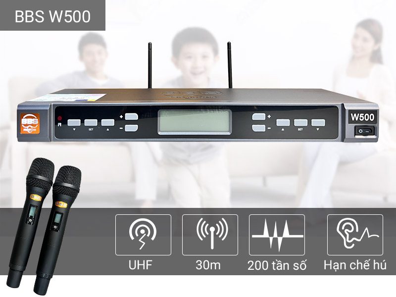 Micro kh&ocirc;ng d&acirc;y BBS W500