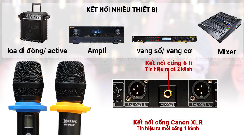Micro kh&ocirc;ng d&acirc;y BIK BJ-U500