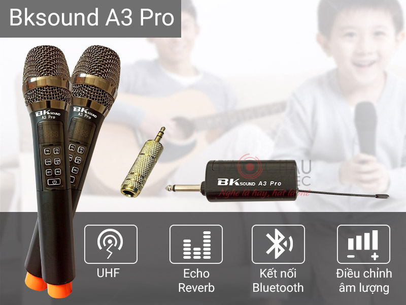 Micro kh&ocirc;ng d&acirc;y BKSound S3 Pro