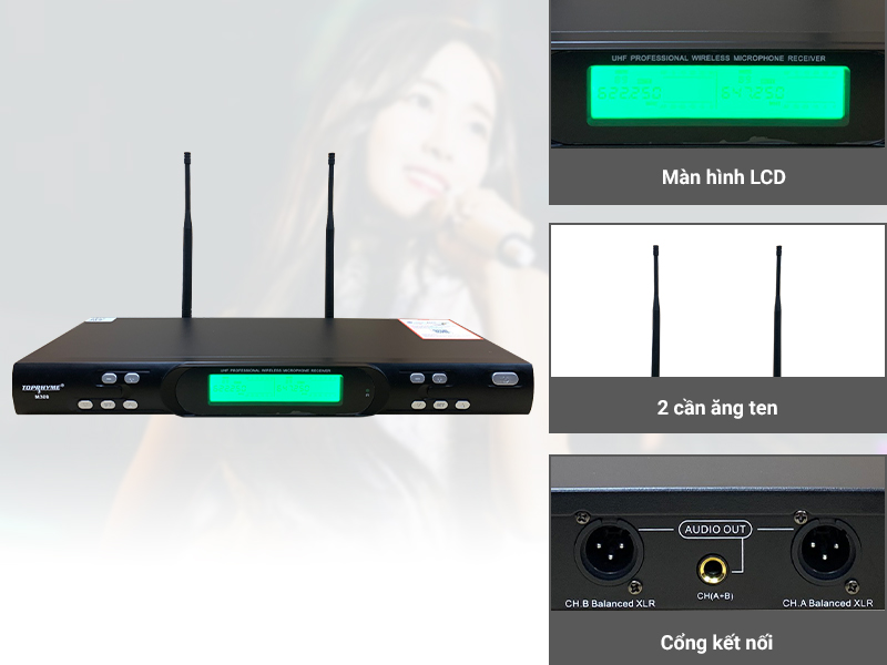 Micro kh&ocirc;ng d&acirc;y Toprhyme M300