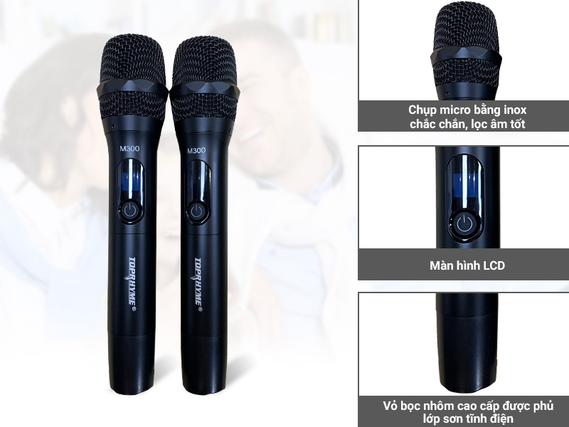 Micro kh&ocirc;ng d&acirc;y Toprhyme M300