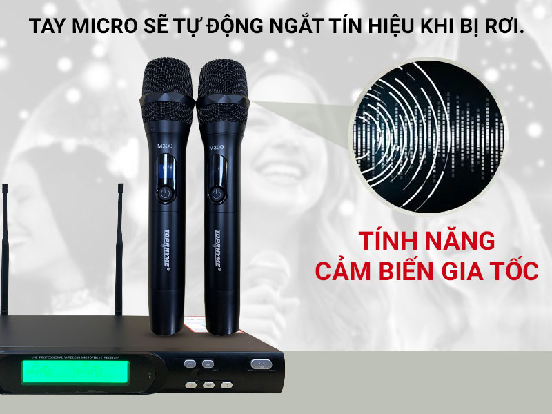 Micro kh&ocirc;ng d&acirc;y Toprhyme M300