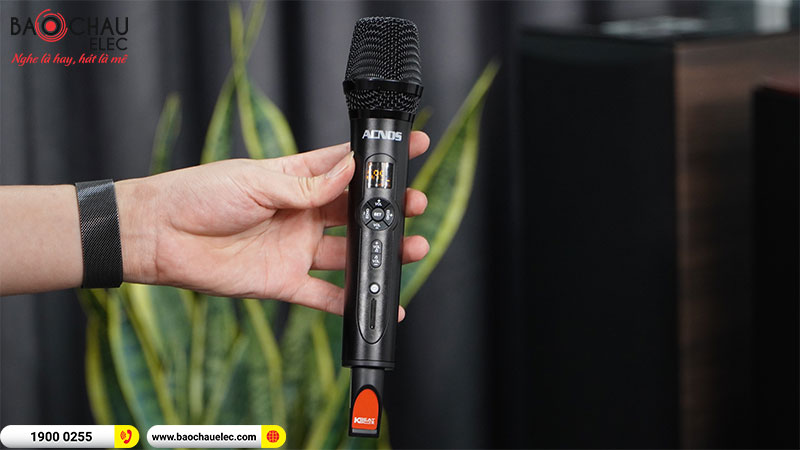 Acnos Mi30E: Micro liền Vang số nhỏ nhất thế giới t&iacute;ch hợp bluetooth, chỉnh app, d&ugrave;ng cho tất cả loại loa