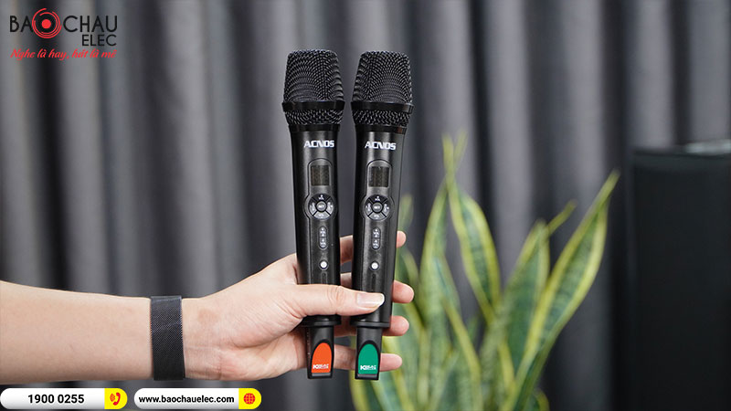 Acnos Mi30E: Micro liền Vang số nhỏ nhất thế giới t&iacute;ch hợp bluetooth, chỉnh app, d&ugrave;ng cho tất cả loại loa