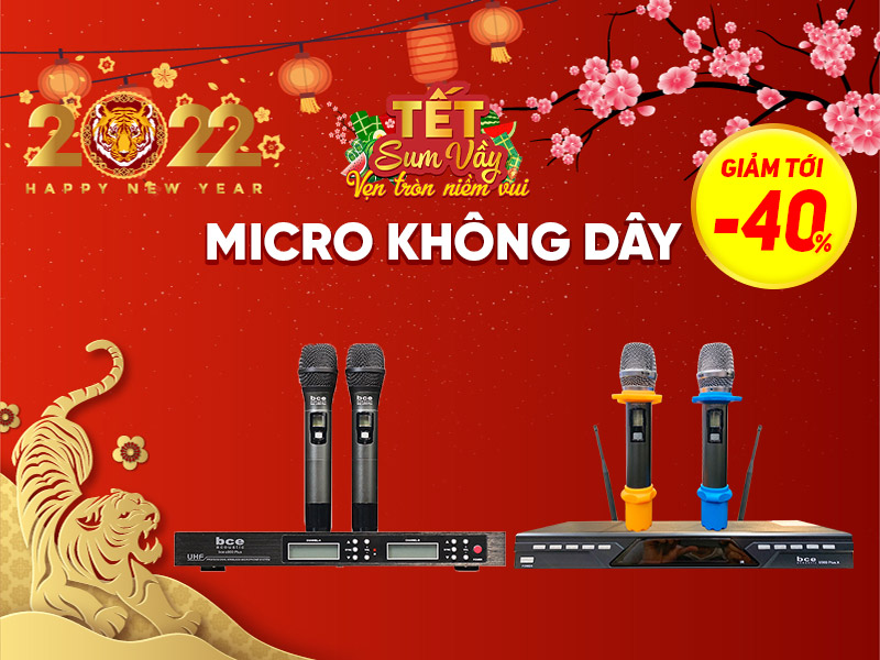 Micro kh&ocirc;ng d&acirc;y giảm s&acirc;u tới 40%