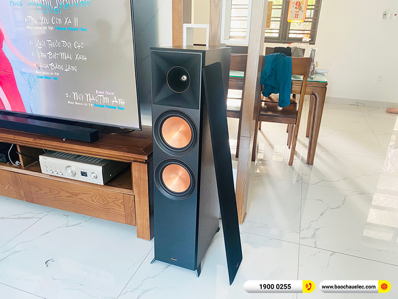 Lắp đặt dàn nghe nhạc, karaoke trị giá gần 80 triệu cho anh Đường tại Hải Phòng (Klipsch RP-8000II, Denon PMA 1700NE, Yamaha WXC-50)
