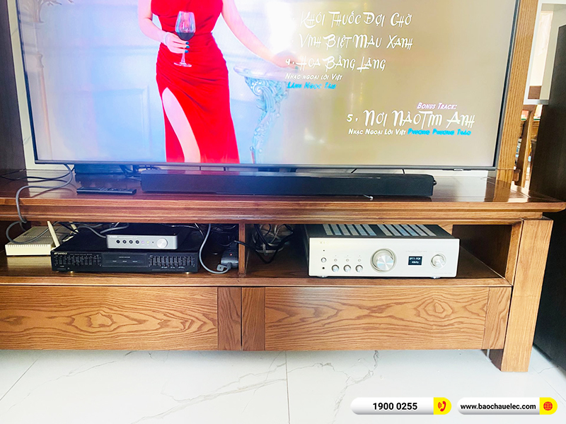 Lắp đặt dàn nghe nhạc, karaoke trị giá gần 80 triệu cho anh Đường tại Hải Phòng (Klipsch RP-8000II, Denon PMA 1700NE, Yamaha WXC-50)