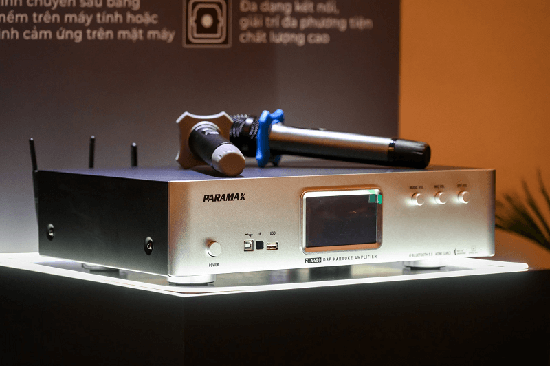 Paramax ra mắt bộ đ&ocirc;i Amply t&iacute;ch hợp vang số Z-A450 v&agrave; loa đứng Hifi Euro 8 series h&aacute;t karaoke tại gia tuyệt vời