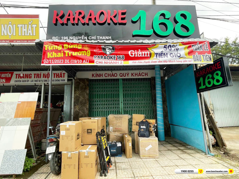 Lắp đặt 6 ph&ograve;ng h&aacute;t kinh doanh gần 341tr cho qu&aacute;n karaoke 168 ở Cần Thơ (JBL KP4010 G2, VM 840A, KX180A, Domus 15W...)