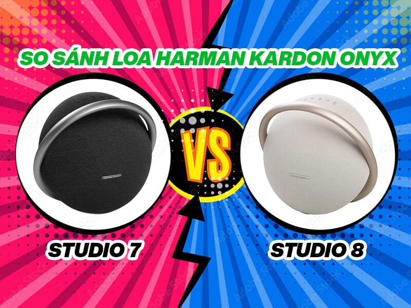 So s&aacute;nh chi tiết Loa Harman Kardon Onyx Studio 8 với Studio 7
