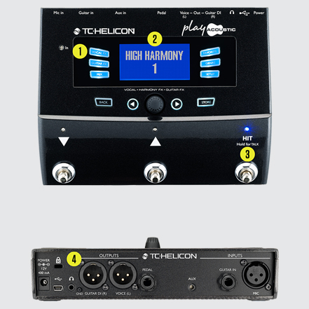 Bộ xử lý giọng hát TC HELICON PLAY ACOUSTIC Harmony