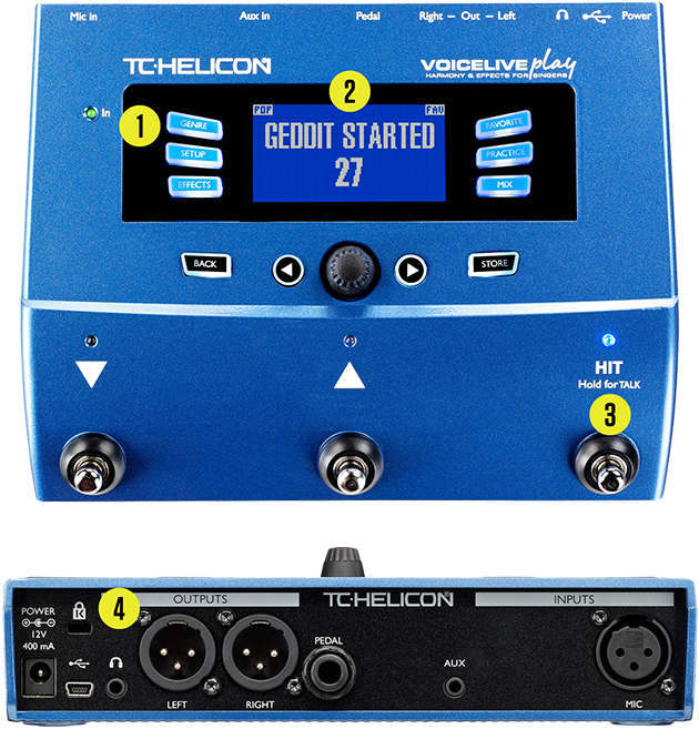 Bộ xử lý giọng hát TC Helicon VOICELIVE PLAY Harmony