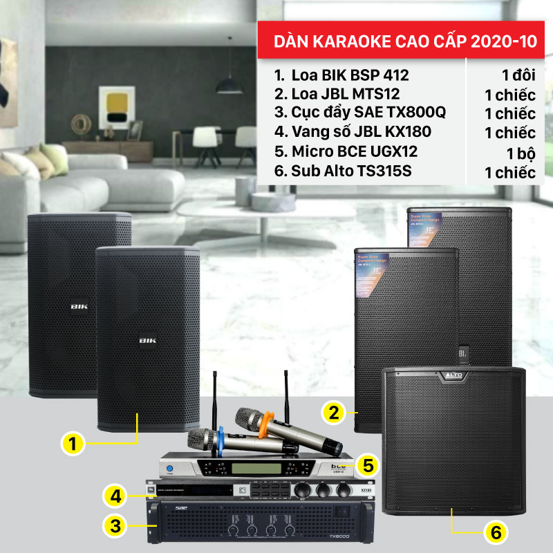 Dàn karaoke cao cấp giá rẻ