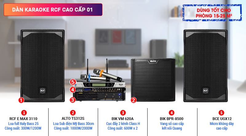 Dàn karaoke cao cấp giá rẻ