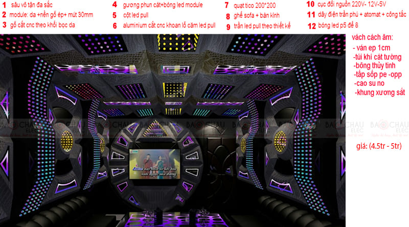 Thiết kế phòng karaoke giá rẻ 02